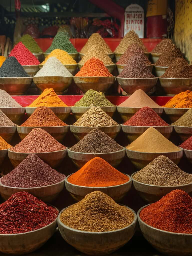 Traditional Spice Market in India